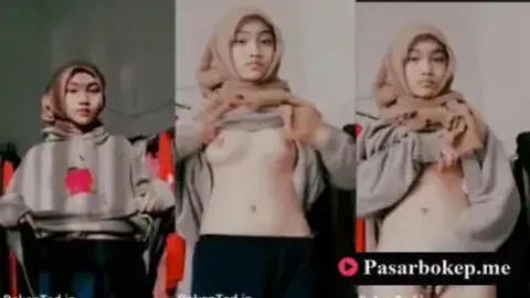 Bokep Indo Aisyah Mode Jilbab Coklat Paling Sexy Toket Mulus