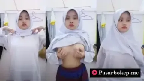 Bokep Indo Gadis Berjilab Cantik Sange mainin Toket Gede